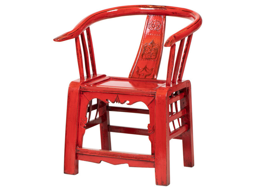 Silla China Tradicional Roja An69xP69xAl95cm