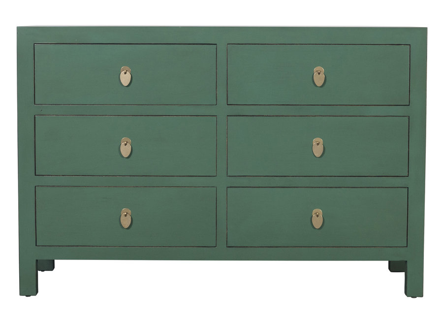 Commode Chinoise Pin Vert L120xP40xH80cm