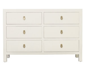 Chinese Chest of Drawers Moonshine Greige W120xD40xH80cm - Fine Asianliving