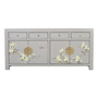 Chinese Sideboard Pastel Grey Handpainted W180xD40xH85cm