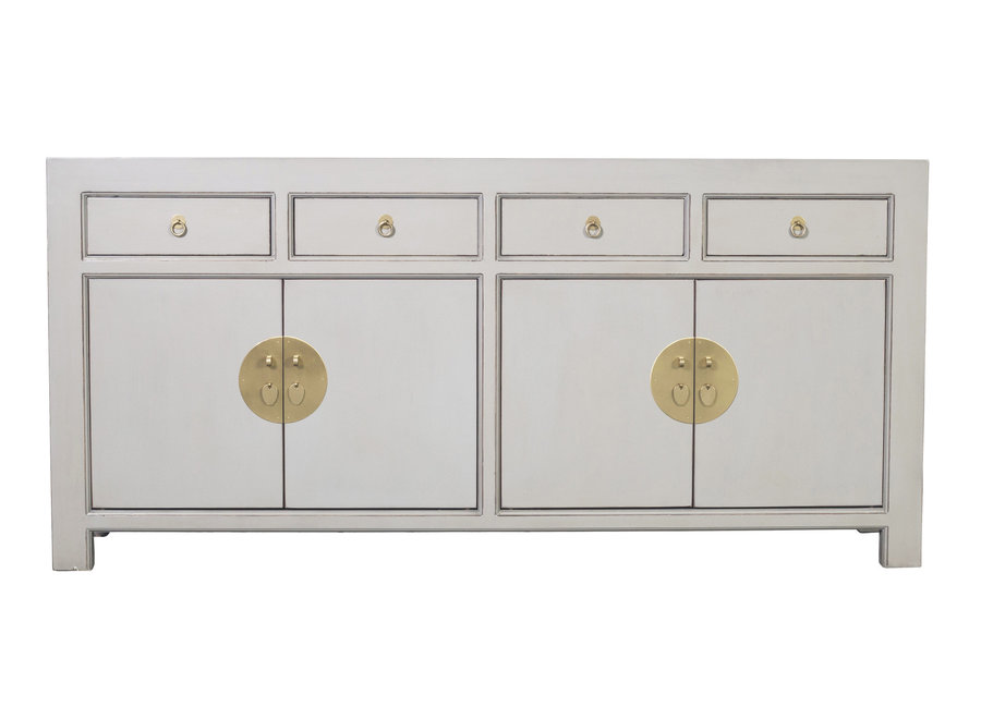 Chinesisches Sideboard Pastellgrau B180xT40xH85cm