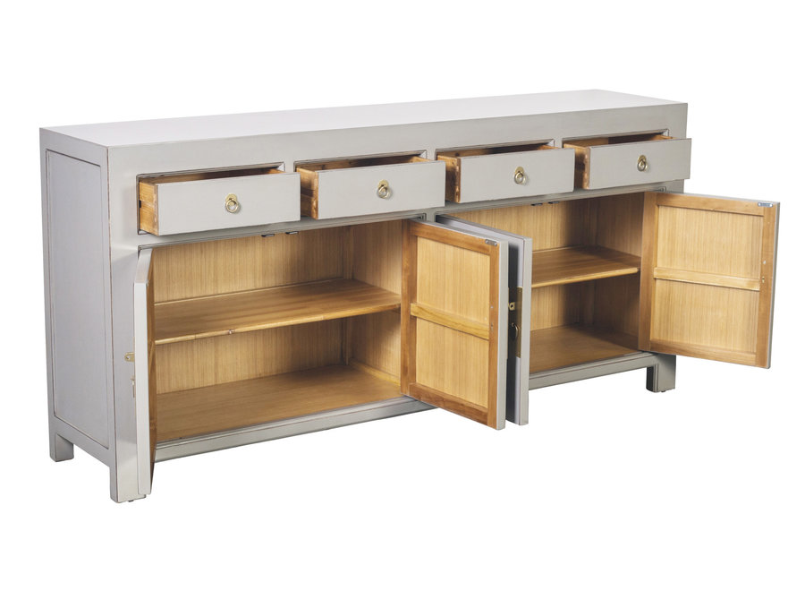 Aparador Chino Gris Pastel A180xP40xA85cm