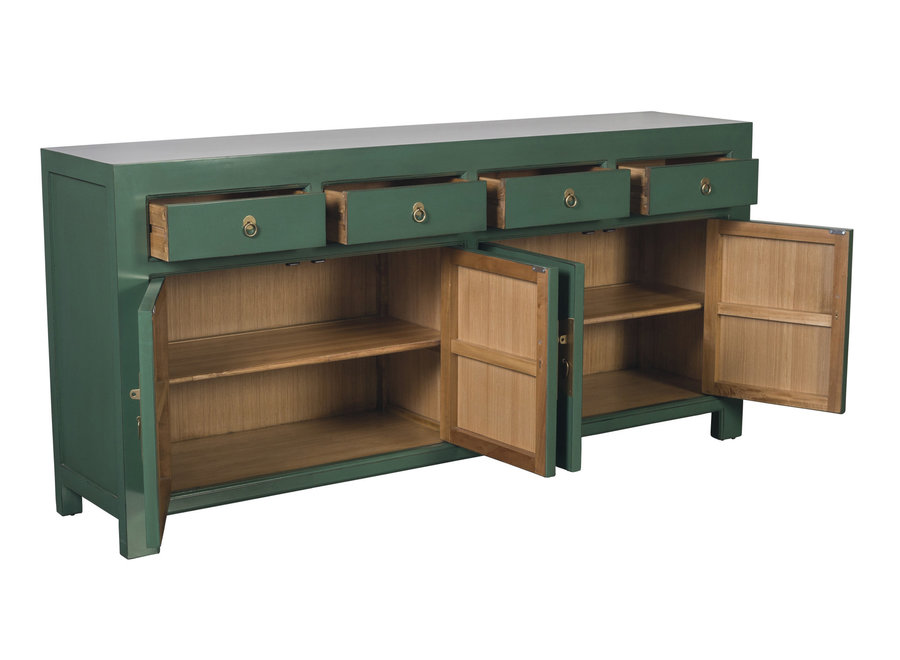 Chinesisches Sideboard Kieferngrün B180xT40xH85cm