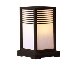 Lampada da Tavolo Giapponese Nera Okinawa L20xP20xA32cm - Fine Asianliving