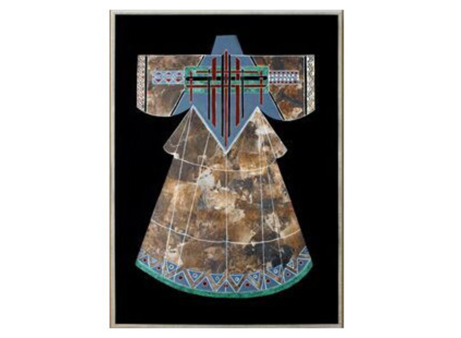 Pintura Al Óleo Cuadro Pintado a Mano 75x100cm Kimono Chino