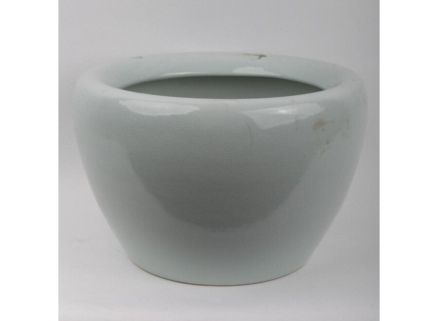 Ceramic Flower Pot Craque Mint Grey D60xH45cm