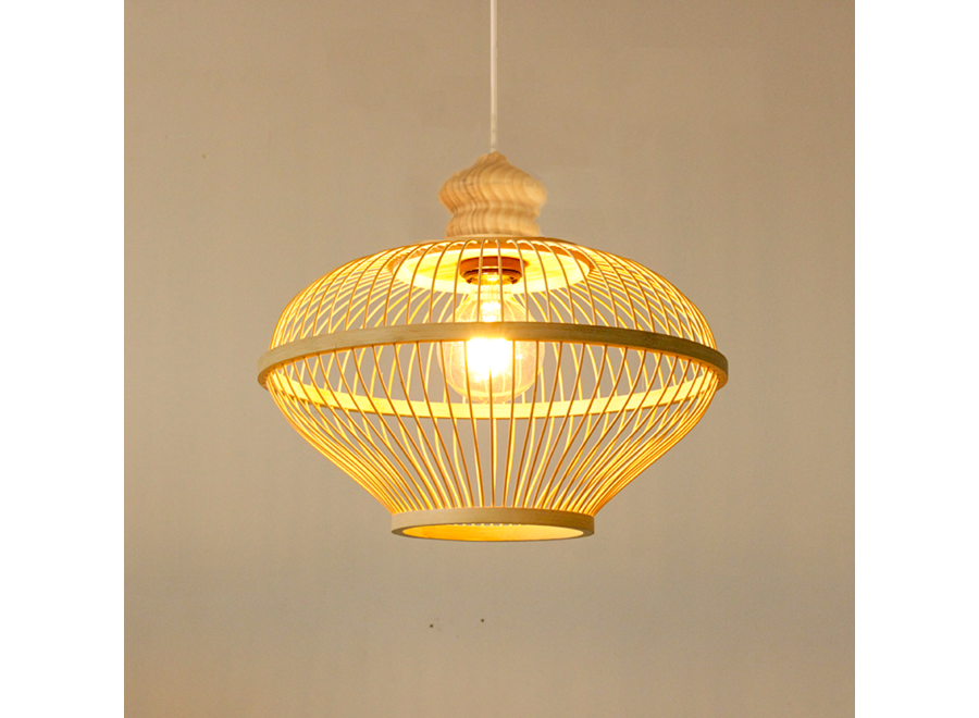 Bamboo Pendant Lamp Ceiling Lampshade Handmade - Oaklyn