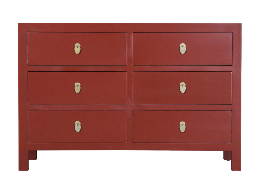 Commode Chinoise Ruby Rouge L120xP40xH80cm