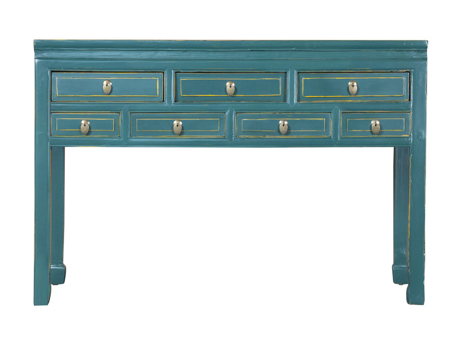 Antique Chinese Console Table Teal W121xD45xH78cm