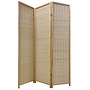 Bamboo Room Divider Natural 3 Panel W135xH180cm