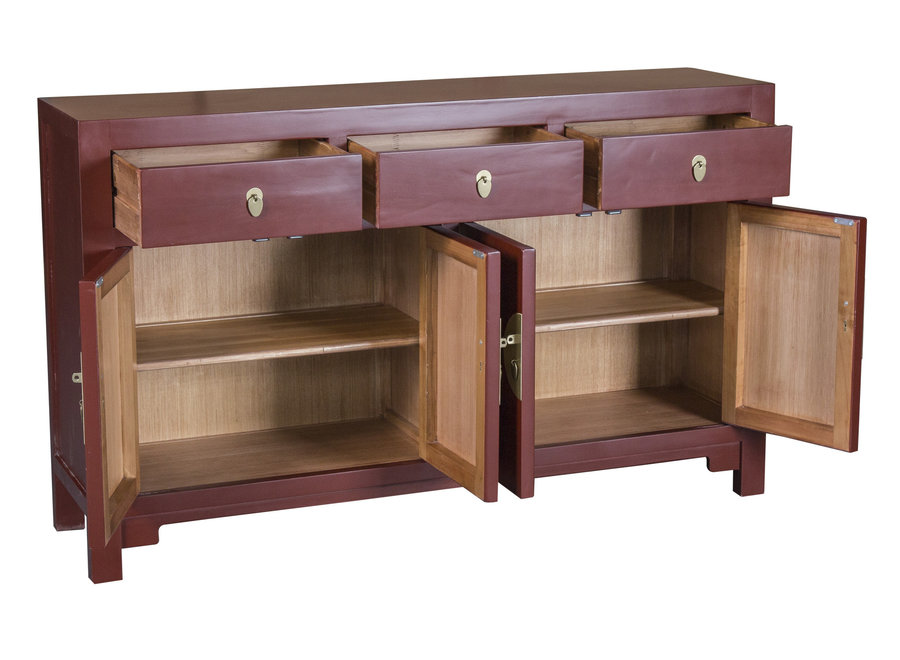 Buffet Chinois Scarlet Rouge - Orientique Collection L140xP35xH85cm