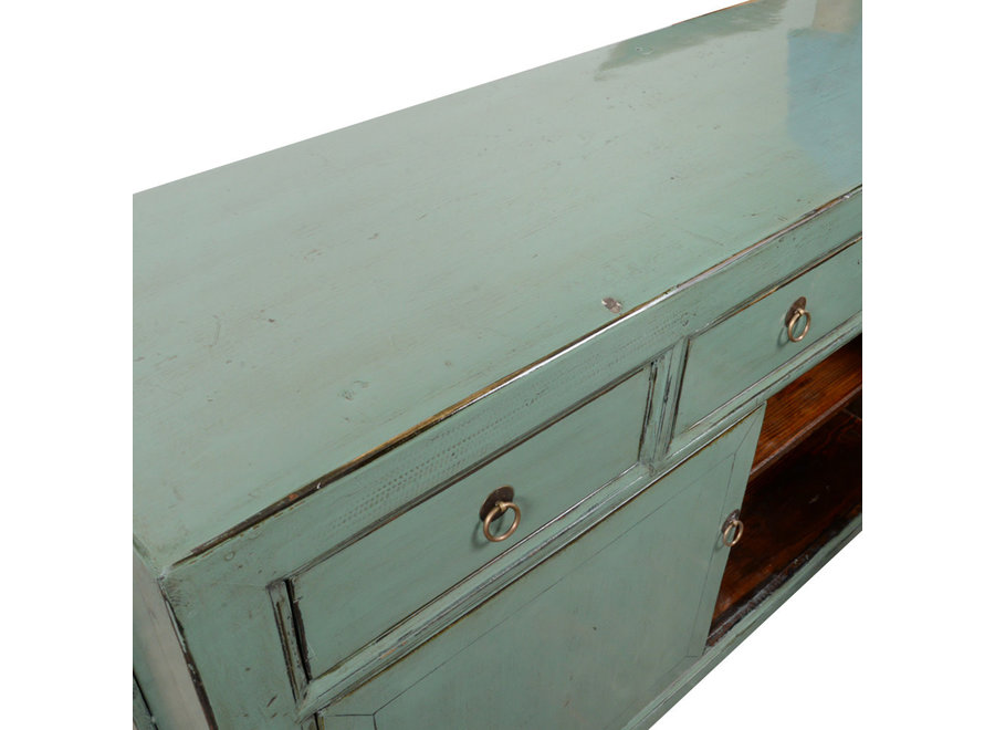 Credenza Cinese Antica Menta Lucida L128xP40xA91cm