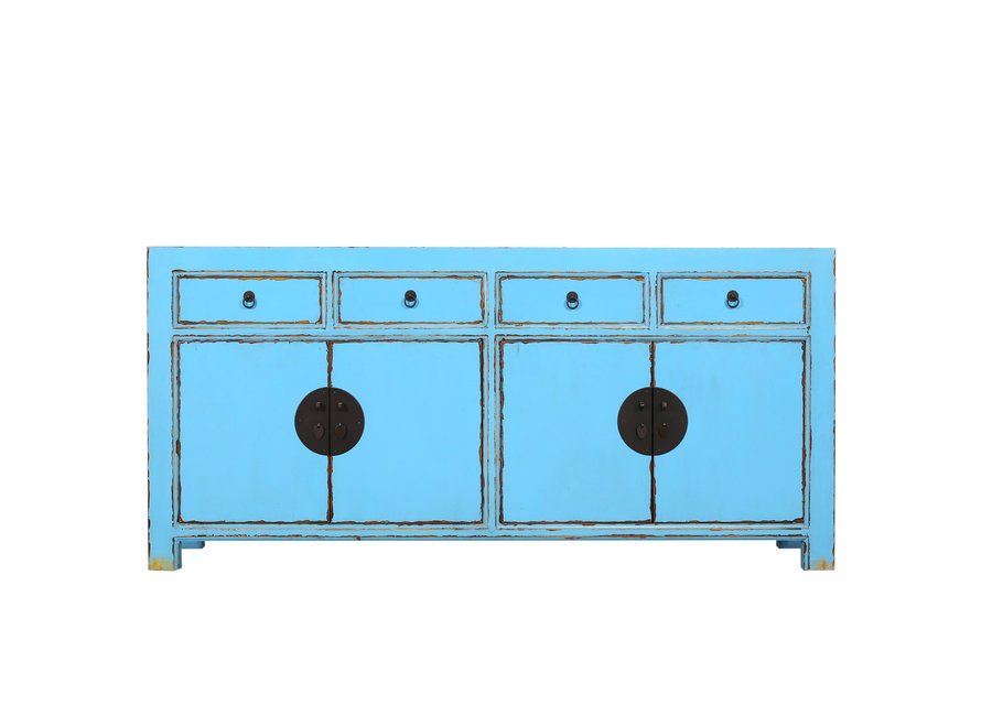 Chinese Sideboard Sky blue Hand-Painted - Orientique Collection W180xD40xH85cm