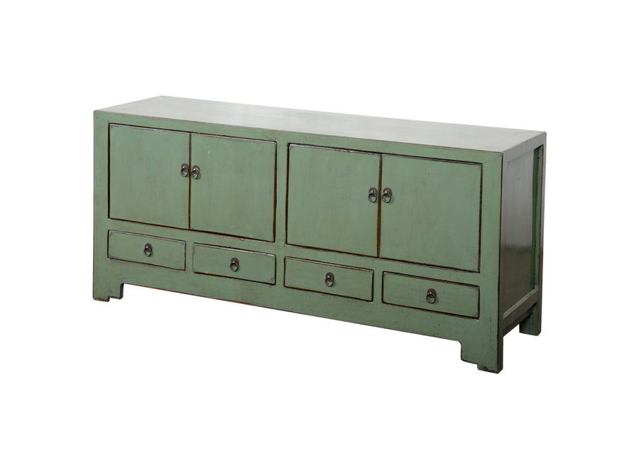 Antique Chinese TV Cabinet Mint High Gloss W138xD40xH61cm