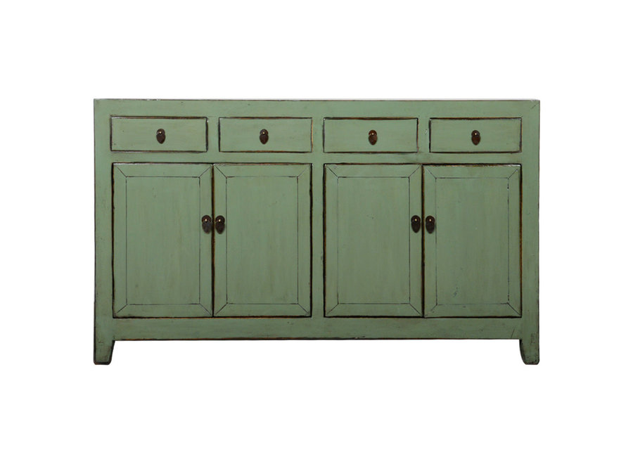 Buffet Chinois Ancien Menthe Haute Brillance L155xP39xH95cm