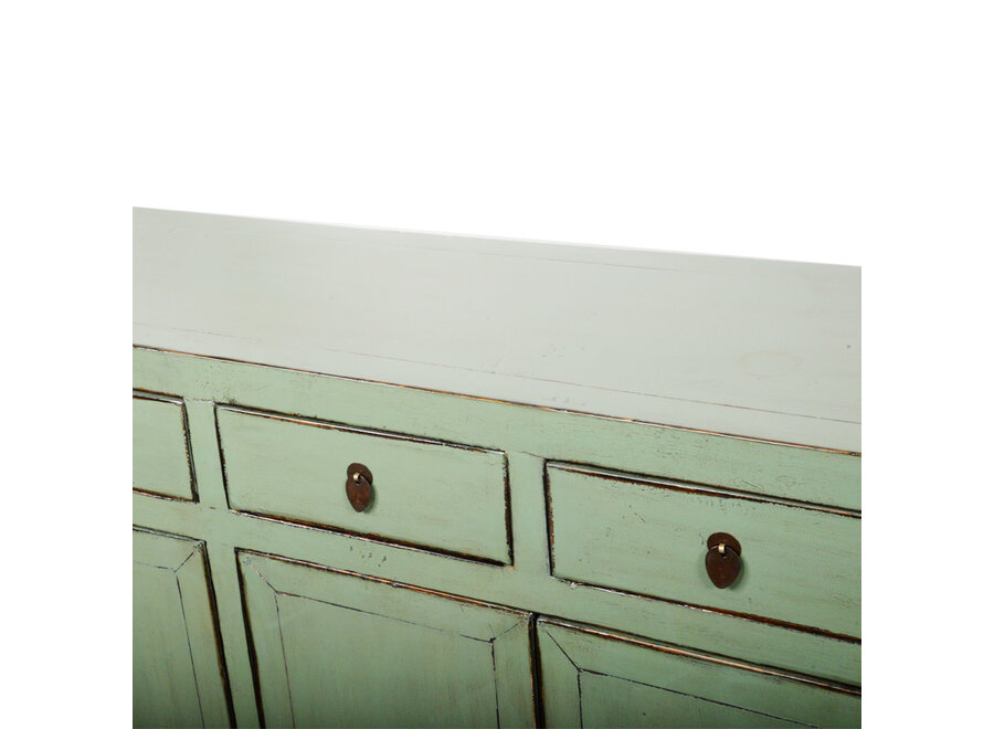 Antique Chinese Sideboard Mint High Gloss W157xD40xH90cm