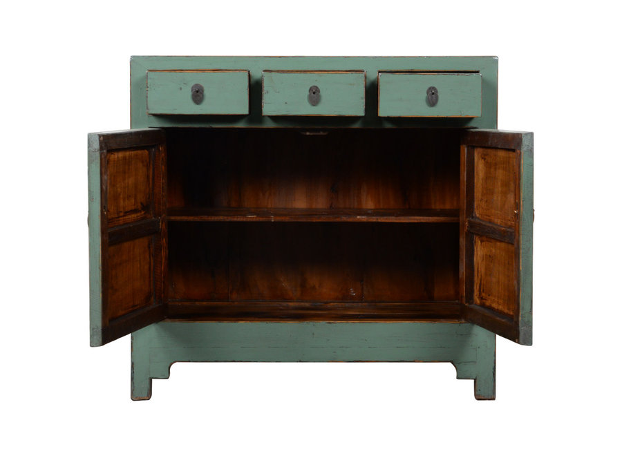 Credenza Cinese Antica Menta Lucida L101xP40xA96cm