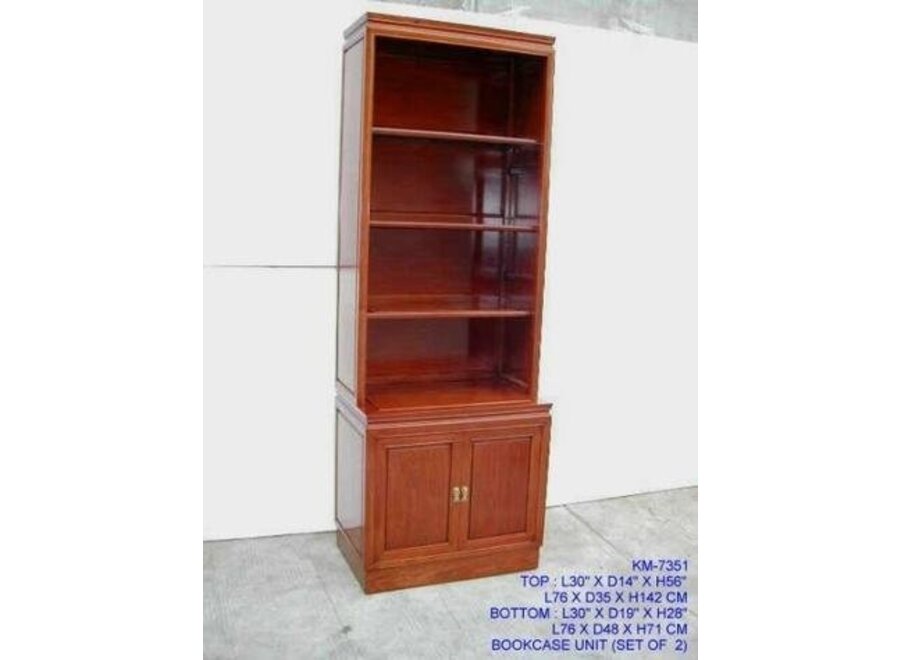 Rosewood Chinese Bookcase