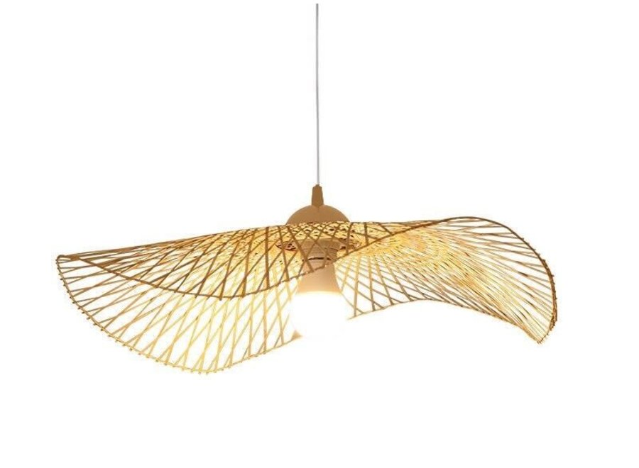 Lampe á Suspension en Bambou Fait Main - Louise D65cm