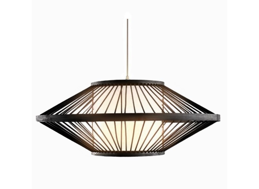 Suspension en Bambou Noir Fait Main - Damian D60xH25cm