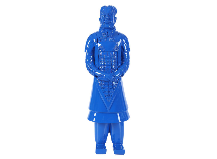 Terracotta Warrior Statue General Blue W17xD15xH48cm