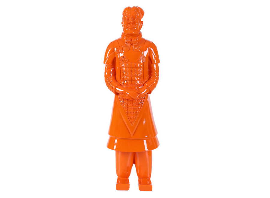 Terracotta Warrior Statue General Orange W17xD15xH48cm