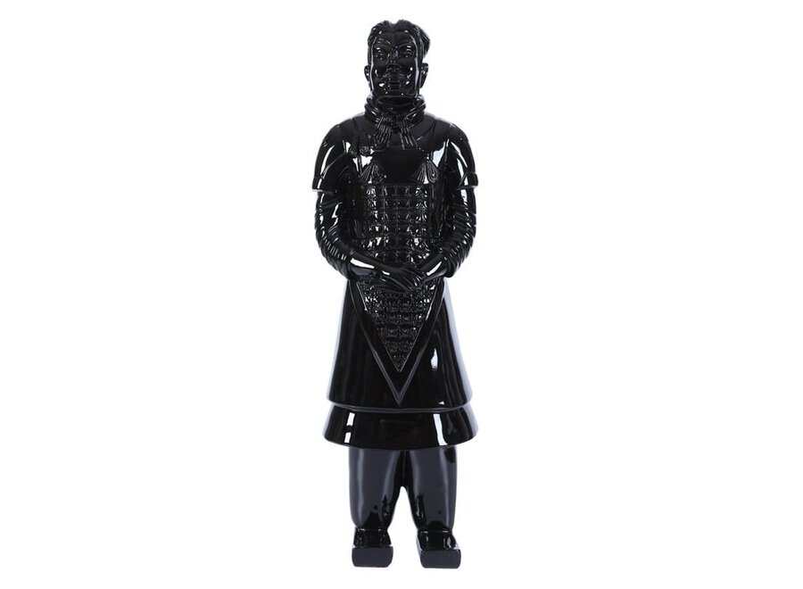 Terracotta Warrior Statue General Black W17xD15xH48cm