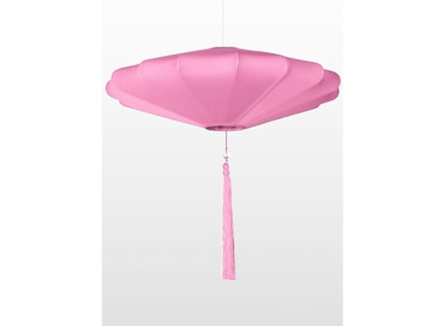 Chinese Lamp Rose Pink Silk D60xH26cm