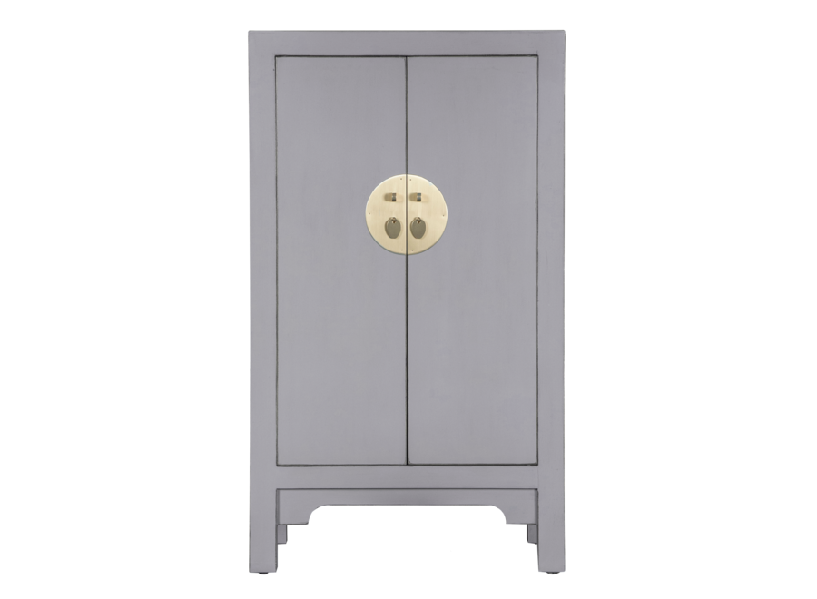 Armoire Chinoise Gris Pastel - Orientique Collection L70xP40xH120cm