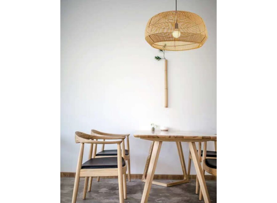 Bamboo Webbing Lamp Handmade - Amanda D63xH35cm