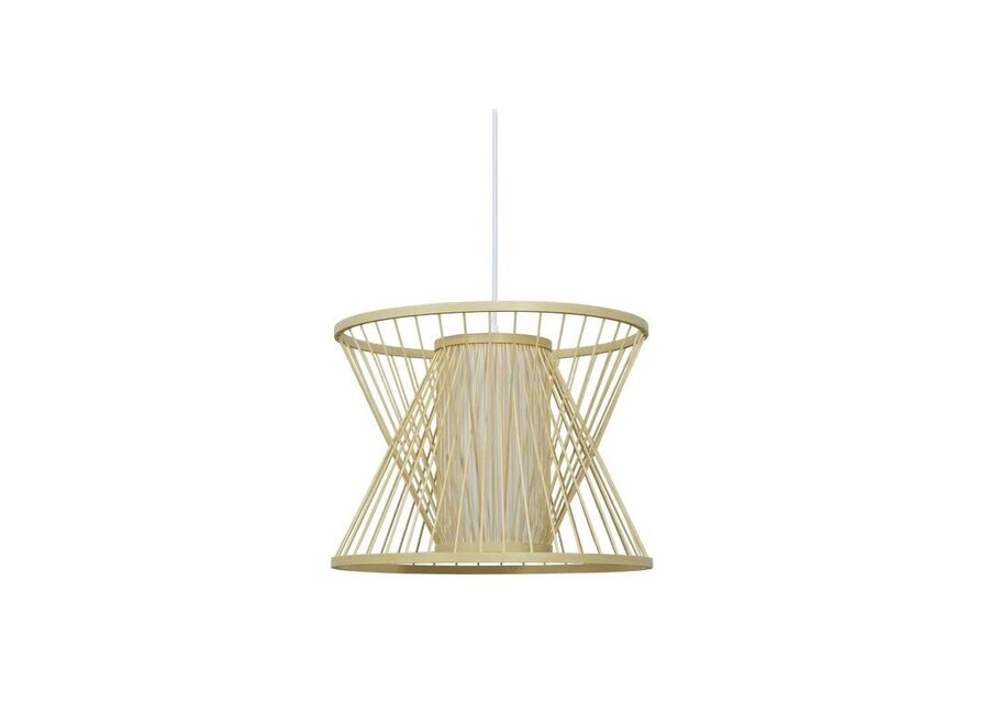 Deckenleuchte Bambus Lampe Handgefertigt - - D40xH35cm Fine Naomi Asianliving