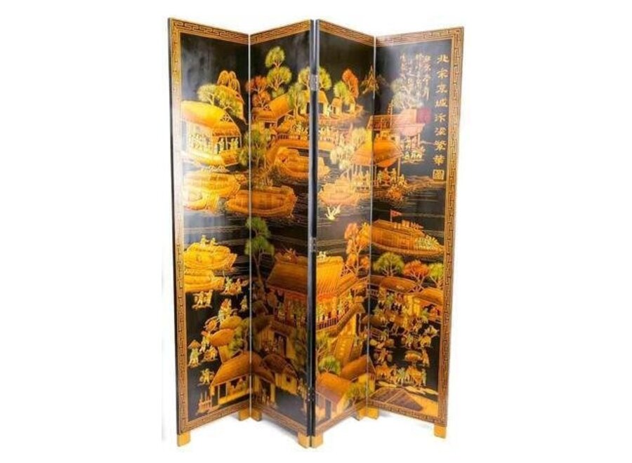 Chinese Room Divider Song Dynasty Landschap