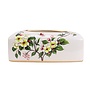 Chinese Tissue Box Porcelain White Flowers W23xD9xH14cm