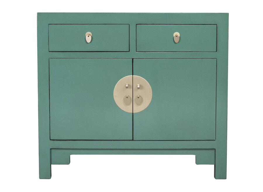 Chinese Cabinet Pine Green - Orientique Collection W90xD40xH80cm