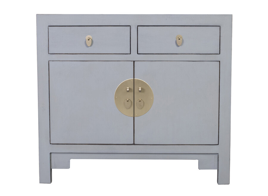 Chinese Cabinet Pastel Grey - Orientique Collection W90xD40xH80cm