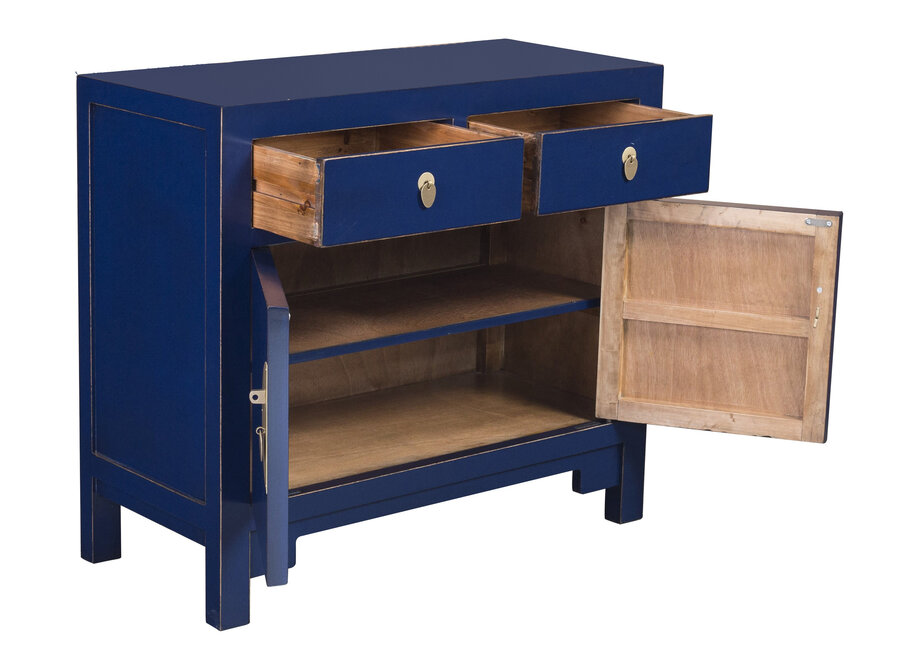 Chinese Cabinet Midnight Blue - Orientique Collection W90xD40xH80cm