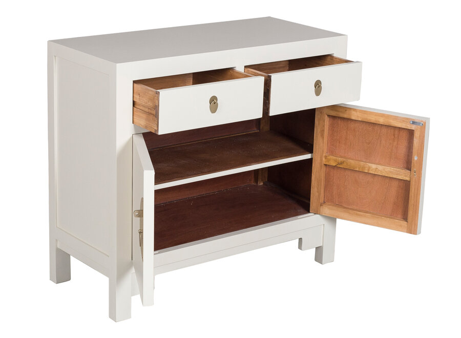 Armoire Chinoise Moonshine Grège - Orientique Collection L90xP40xH80cm