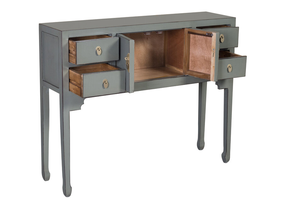 Consolle Cinese Grigio Oliva - Orientique Collezione L100xP26xA80cm