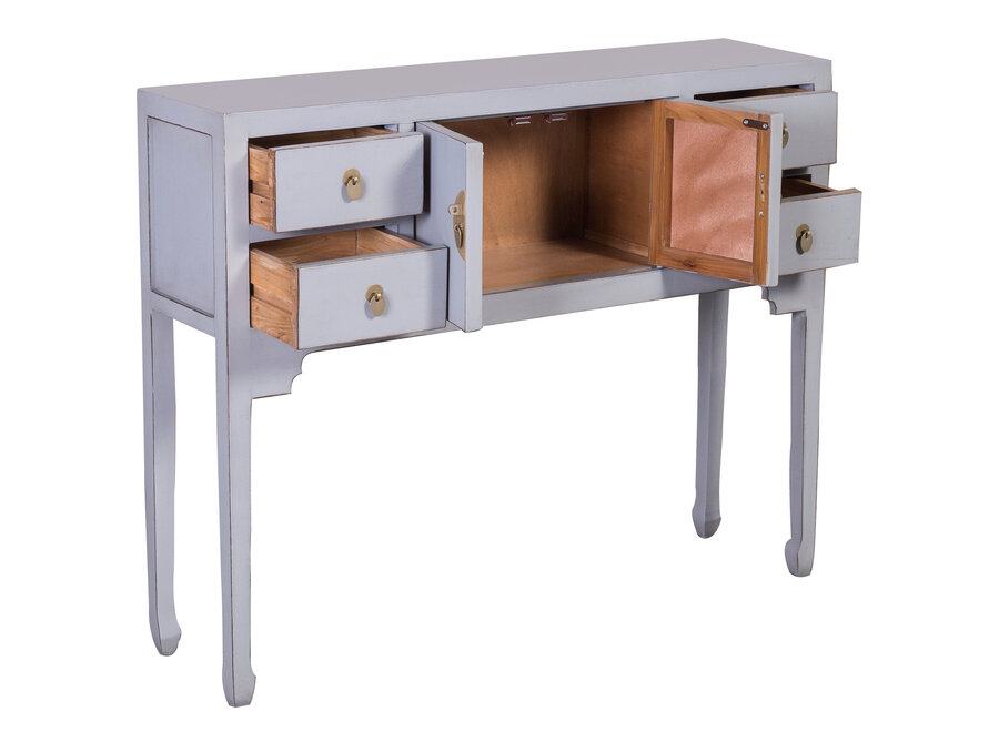 Mesa Consola China Gris Pastel - Orientique Colección An100xP26xAl80cm