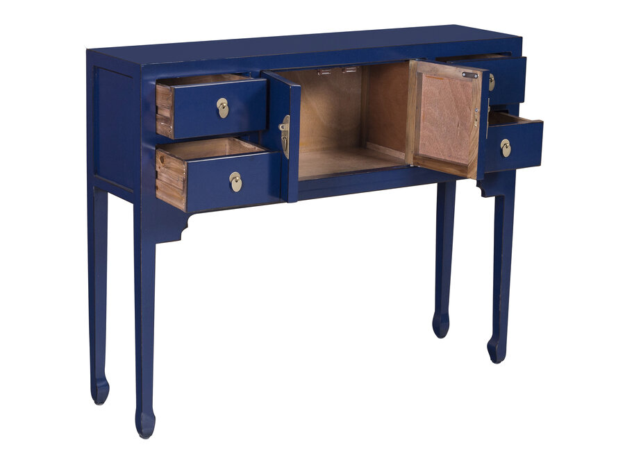 Console Chinoise Bleu Nuit - Orientique Collection L100xP26xH80cm