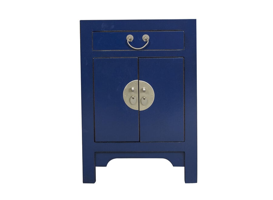 Chinese Bedside Table Midnight Blue - Orientique Collection W42xD35xH60cm