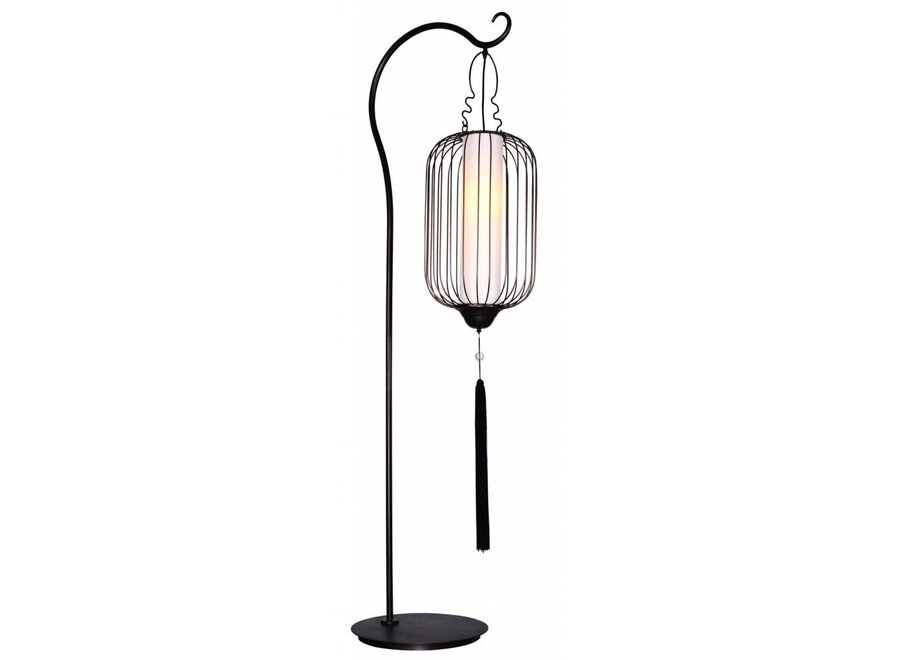 Chinesische Lampe Schwarz H200cm