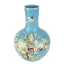 Chinese Vase Blue Blossoms Handmade D24xH36cm