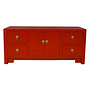 Mueble TV Chino Lucky Rojo - Orientique Colección An106xP45xAl46cm