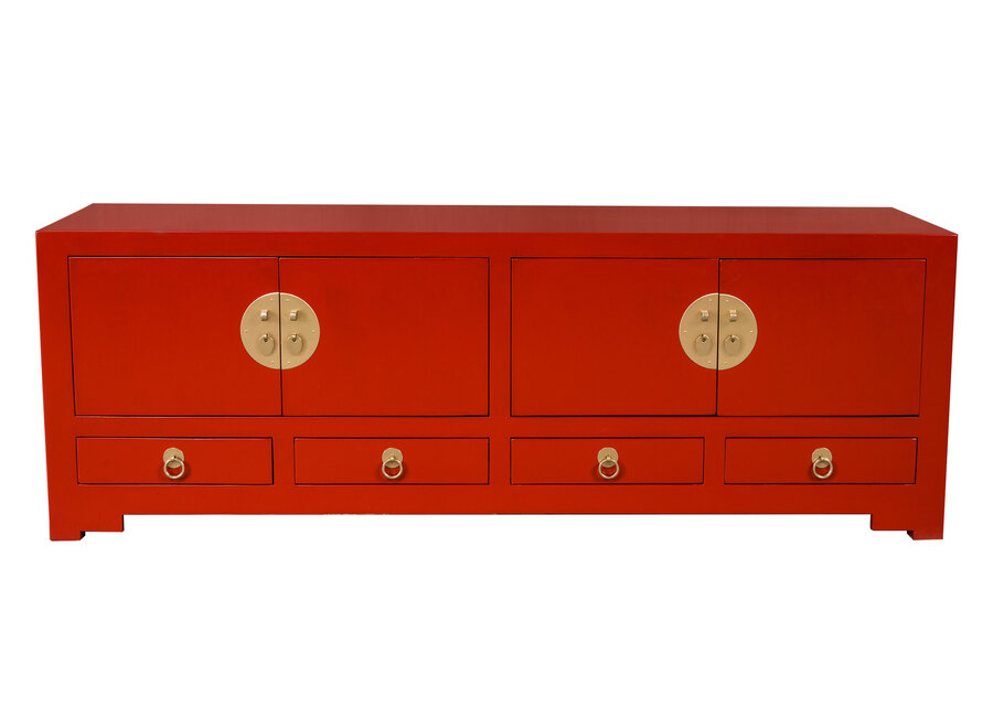 Chinesisches TV Lowboard Lucky Rot - Orientique Kollektion B130xT40xH45cm