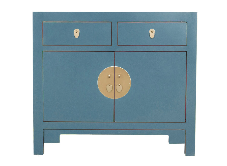 Chinese Cabinet Artic Blue Grey - Orientique Collection W90xD40xH80cm