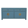 Credenza Cinese Arctic Blu Grigio - Orientique Collezione L180xP40xA85cm