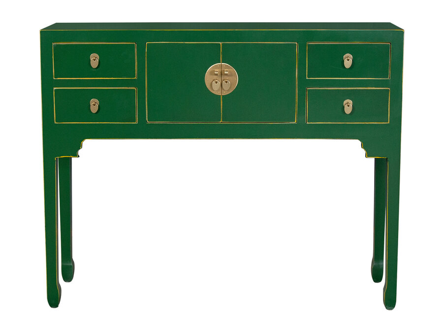 Console Chinoise Vert Jade - Orientique Collection L100xP26xH80cm