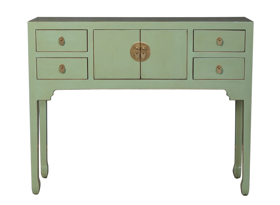 Console Chinoise Verte Cendré - Orientique Collection L100xP26xH80cm