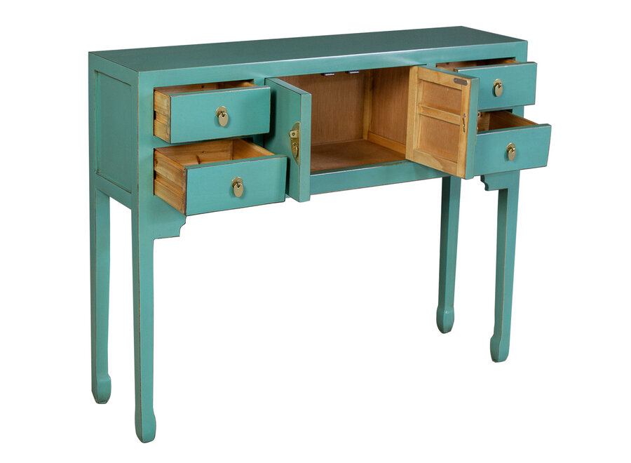 Mesa Consola China Dusty Turquoise - Orientique Colección An100xP26xAl80cm